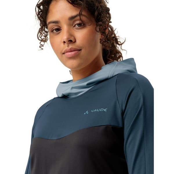 Vaude Bike Qimsa Ii T-shirt Med Lång ärm Blå 44 Kvinna
