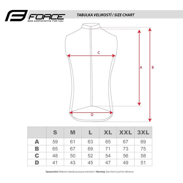 Force Flash Reflective Vest Hvid M Mand