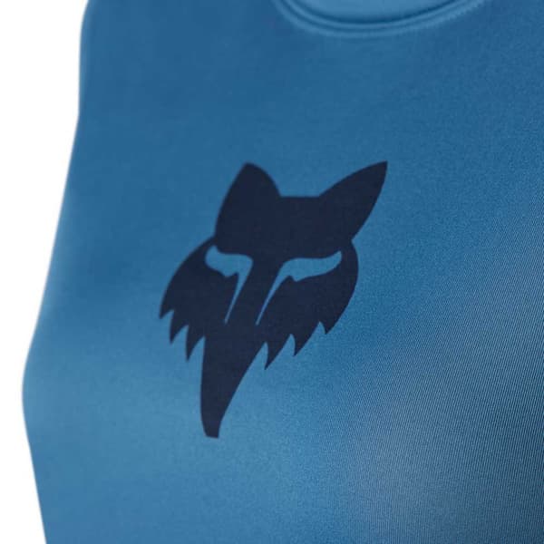 Fox Racing Mtb Ranger Logo T-shirt Med Korte ærmer Blå M Kvinde