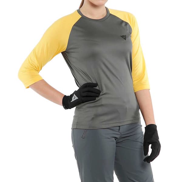 Dainese Bike Hg Bondi T-shirt Med 3/4 ärm Gul,Grå S Kvinna