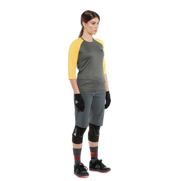Dainese Bike Hg Bondi T-shirt Med 3/4 ärm Gul,Grå S Kvinna