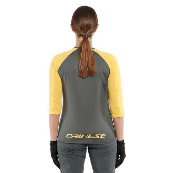 Dainese Bike Hg Bondi T-shirt Med 3/4 ärm Gul,Grå S Kvinna