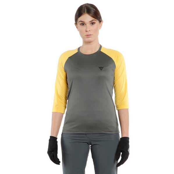 Dainese Bike Hg Bondi T-shirt Med 3/4 ärm Gul,Grå S Kvinna