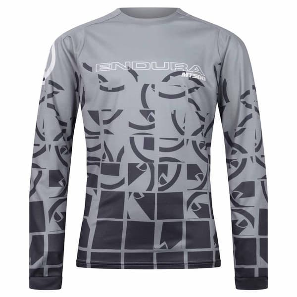 Endura Mt500 T-shirt Med Lange ærmer Grå 7-8 Years Dreng