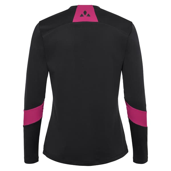 Vaude Bike Qimsa Logo Pitkähihainen T-paita Musta 38 Nainen
