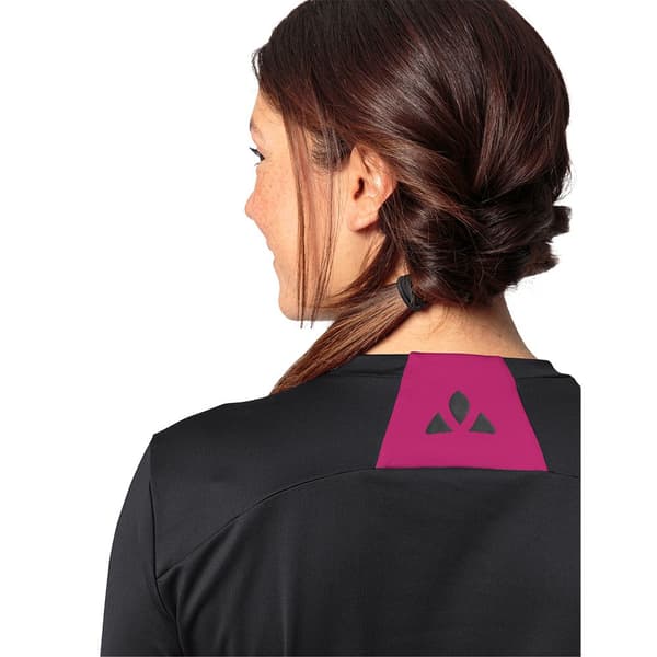 Vaude Bike Qimsa Logo Pitkähihainen T-paita Musta 38 Nainen