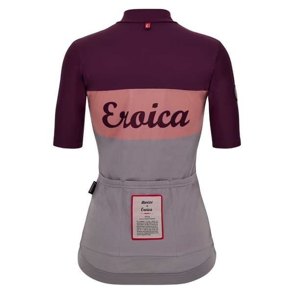 Santini Eroica Korta ärmar Cykeltröja Rosa 2XS Kvinna