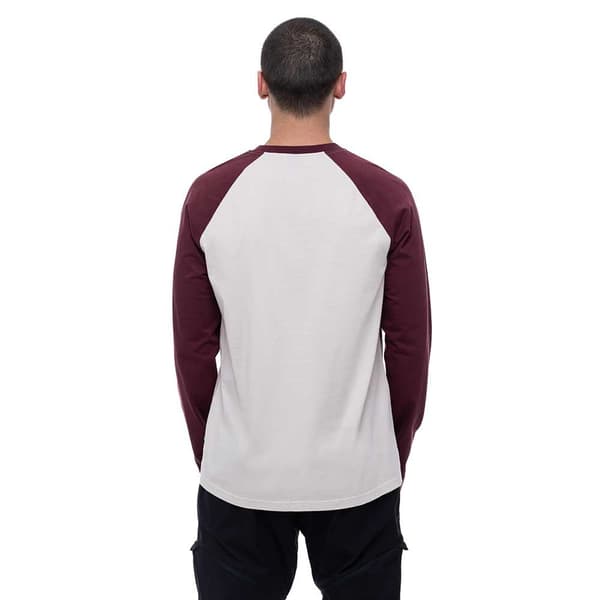 Cube Organic T-shirt Med Lång ärm Beige,Röd L Man
