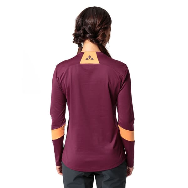 Vaude Bike Qimsa Logo T-shirt Med Lange ærmer Lilla 36 Kvinde