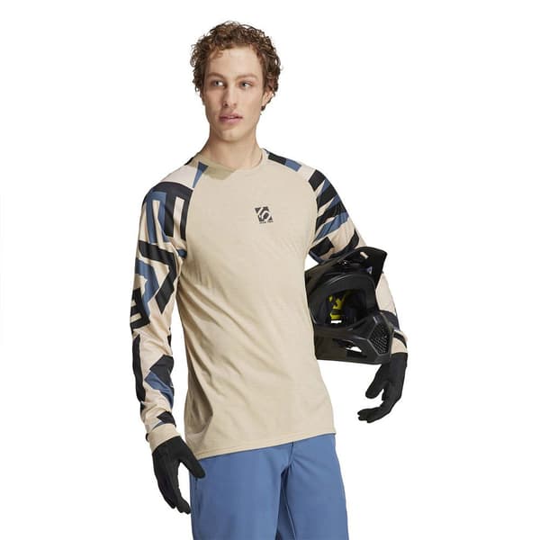 Five Ten Trailx Pitkähihainen T-paita Beige M Mies