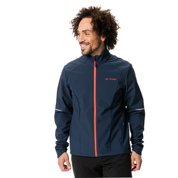Vaude Bike Wintry Iv Soft Shell Jacka Blå L Man
