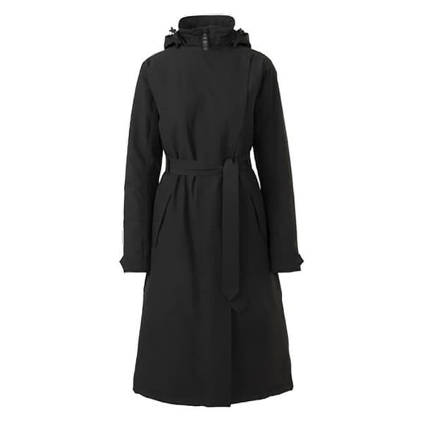 Agu Long Winter Trench Coat Jacka Svart S Kvinna