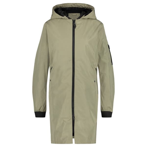 Agu Long Bomber Rain Jakke Grøn M Kvinde