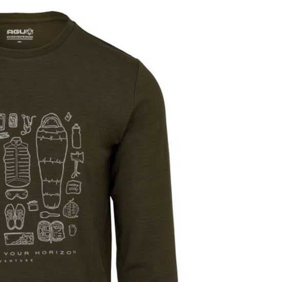 Agu Casual Performer Venture T-shirt Med Lange ærmer Grøn M Mand