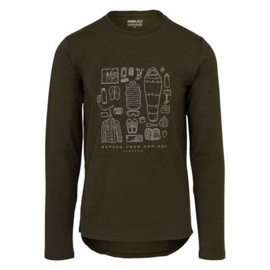Agu Casual Performer Venture T-shirt Med Lange ærmer Grøn M Mand