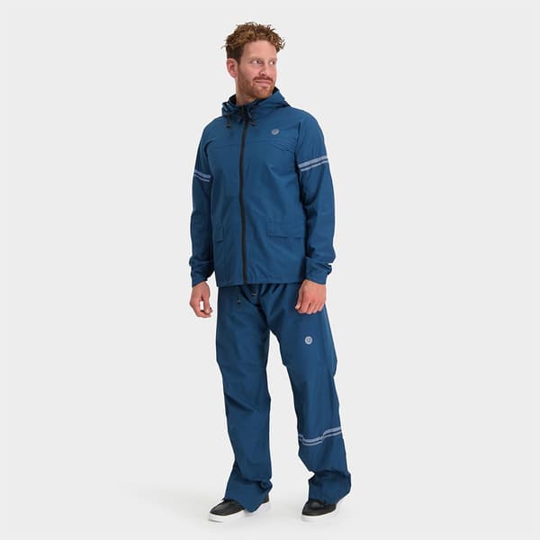 Agu Essential Rain Jakke Blå M Mand