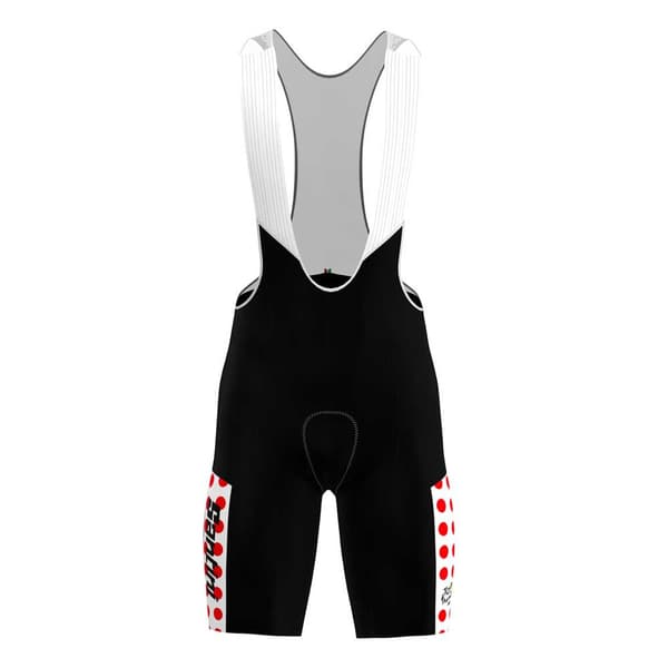 Santini Tour De France Fan Line Gpm Leader Cykelshorts Sort 2XL Mand