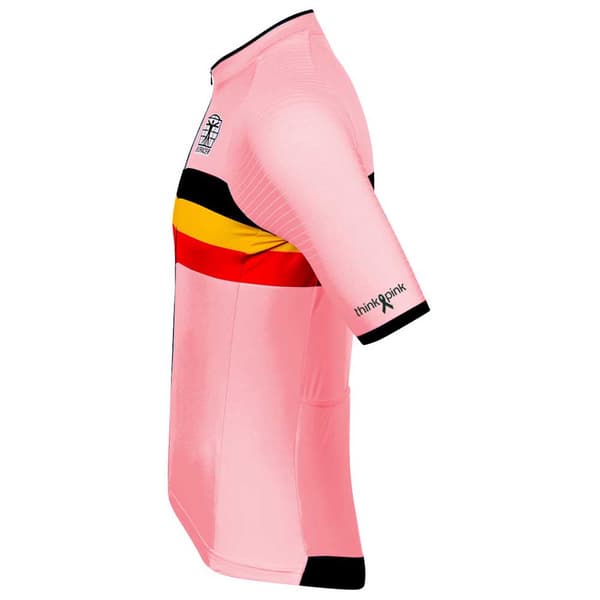 Bioracer Icon Official Belgian Cycling Kortærmet Trøje Rosa L Mand