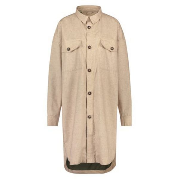Agu Oversized Rain Skjorte Med Lange ærmer Grå 2XL Kvinde