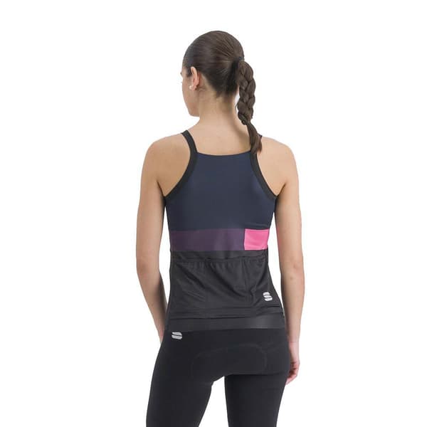 Sportful Snap ærmeløs T-shirt Blå,Grå L Kvinde