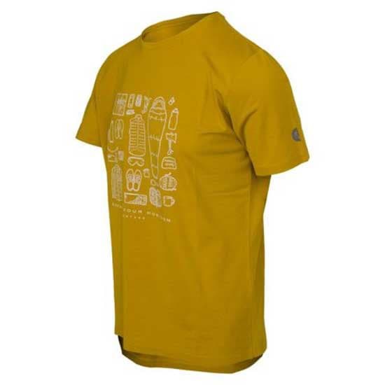 Agu Casual Performer Venture T-shirt Med Korta ärmar Gul 2XL Man
