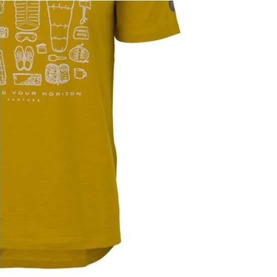 Agu Casual Performer Venture T-shirt Med Korta ärmar Gul 2XL Man