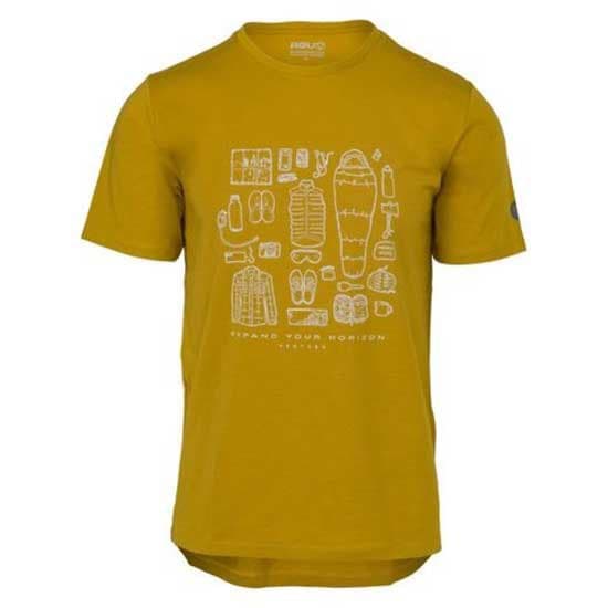 Agu Casual Performer Venture T-shirt Med Korta ärmar Gul 2XL Man