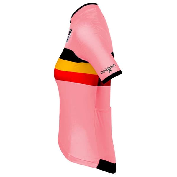 Bioracer Icon Official Belgian Cycling Lyhythihainen Pyöräilypaita Pinkki L Nainen