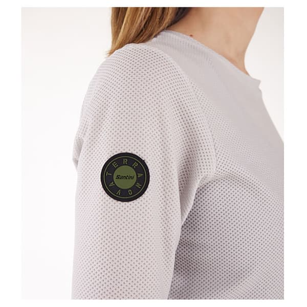 Santini Stone Slim Fit Tech T-paita Beige L Nainen