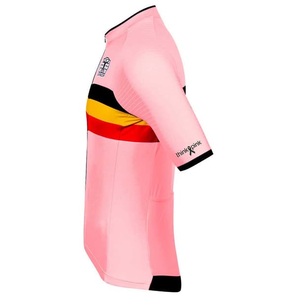 Bioracer Icon Official Belgian Cycling Kortærmet Trøje Rosa 158-170