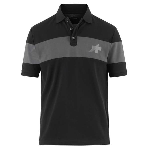 Assos Signature Evo Kortärmad Polotröja Svart M Man