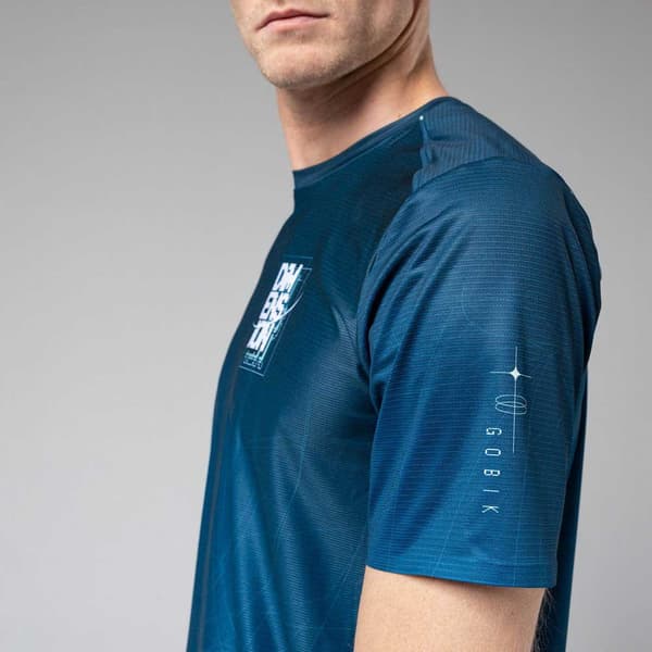 Gobik Tech T-shirt Med Korte ærmer Blå S Mand