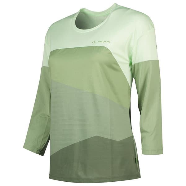 Vaude Bike Moab Long Sleeve V 3/4 ærmet T-shirt Grøn 42 Kvinde