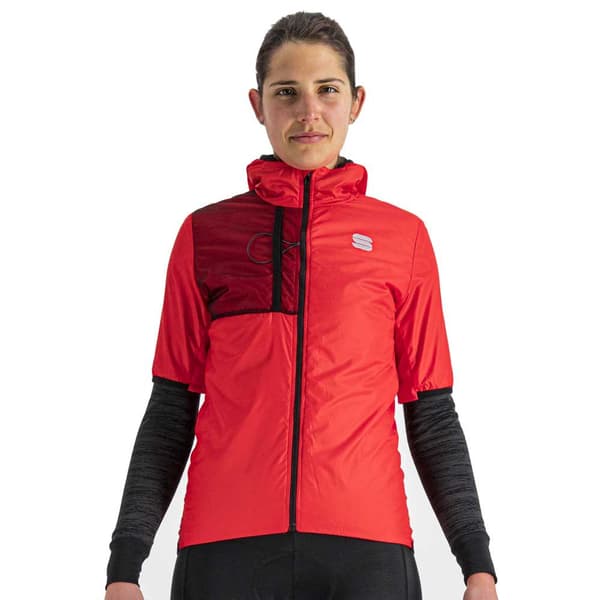 Sportful Supergiara W Puffy Kortærmet Jakke Rød S Kvinde