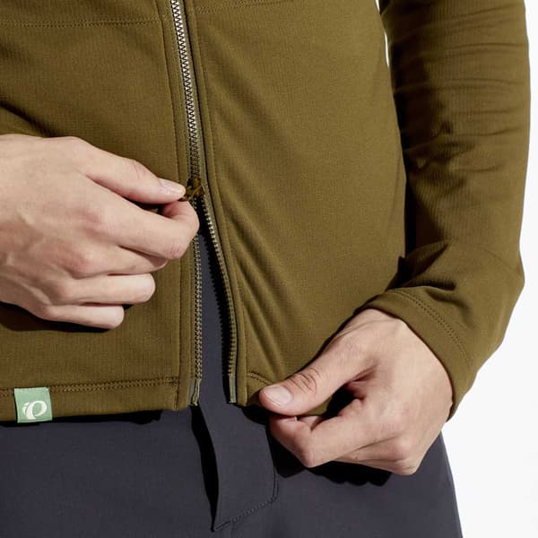 Pearl Izumi Summit Thermal Sweatshirt Med Dragkedja Grönt 2XL Man