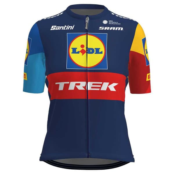 Santini Lidl Trek Kortærmet Trøje Flerfarvet XL Kvinde