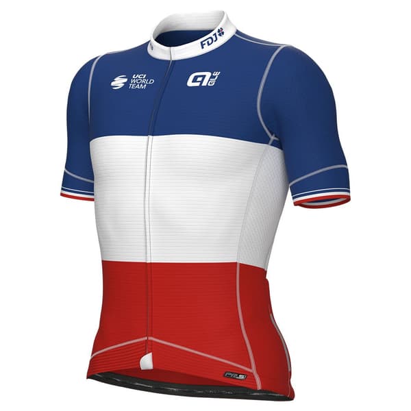 Ale Groupama Fdj Champion France Pro 2023 Lyhythihainen Pyöräilypaita Monivärinen M Mies