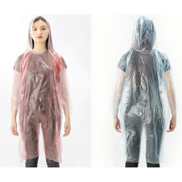 ROCKBROS regnfrakke, poncho (15100002002) rød