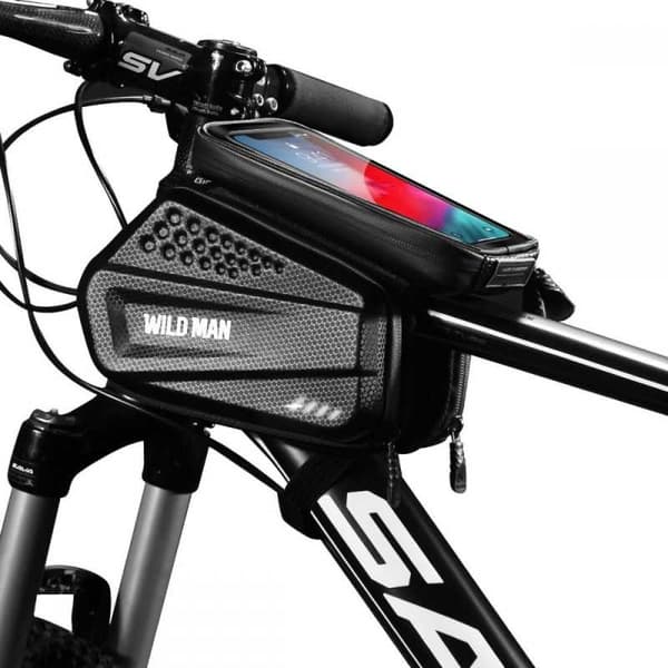 Vattentät Cykelväska med Mobilfack WildMan HardPouch XXL