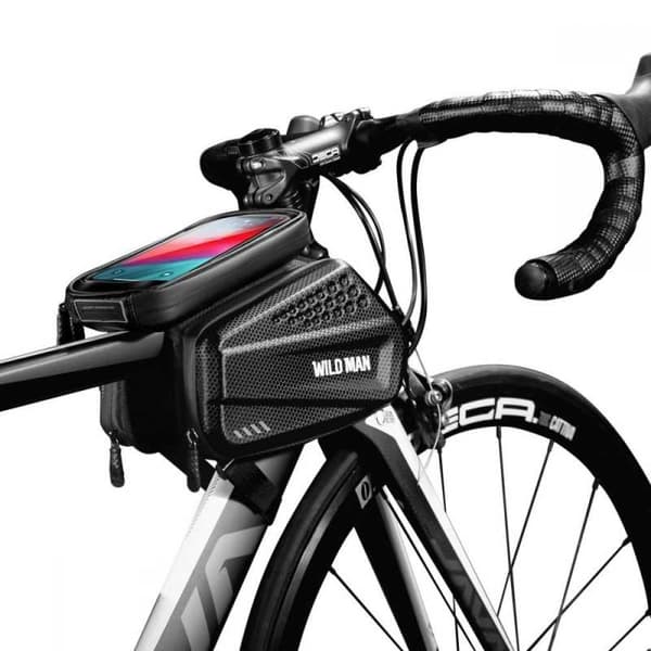 Vattentät Cykelväska med Mobilfack WildMan HardPouch XXL
