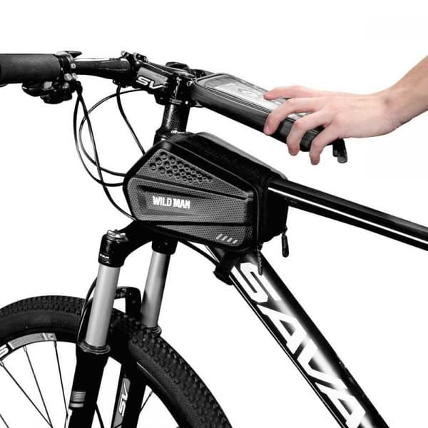 Vattentät Cykelväska med Mobilfack WildMan HardPouch XXL