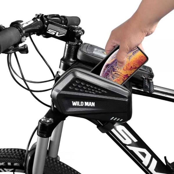 Vattentät Cykelväska med Mobilfack WildMan HardPouch XXL