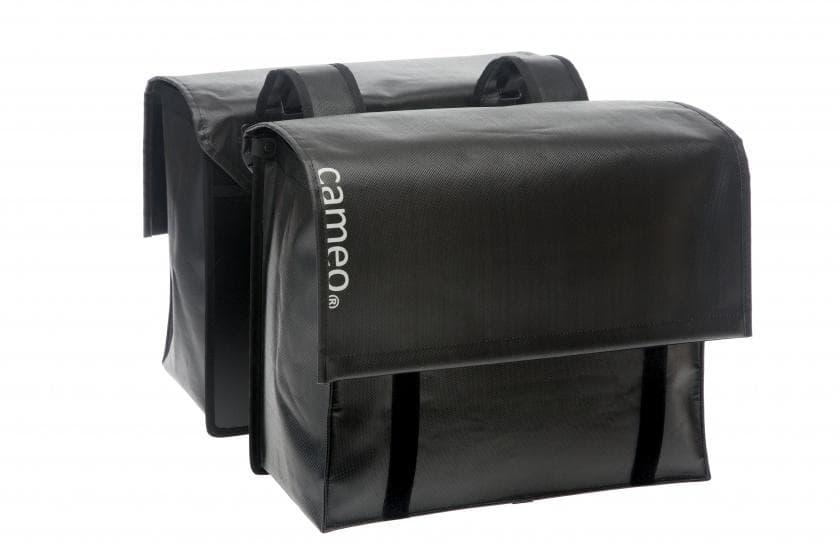 dubbel cykelväska Cameo 46 liter 39 cm bisonyl svart
