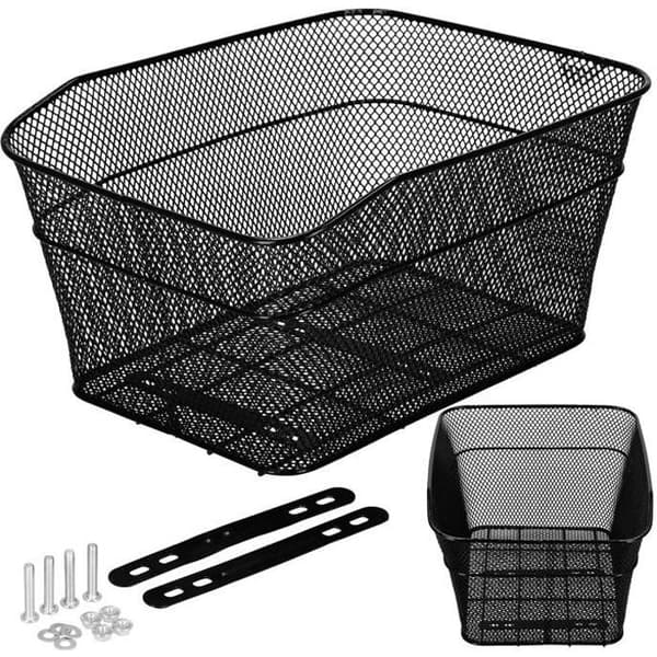 SPRINGOS® Cykelkorg bak 30 x 39,5 cm - Svart - Vuxen - Unisex