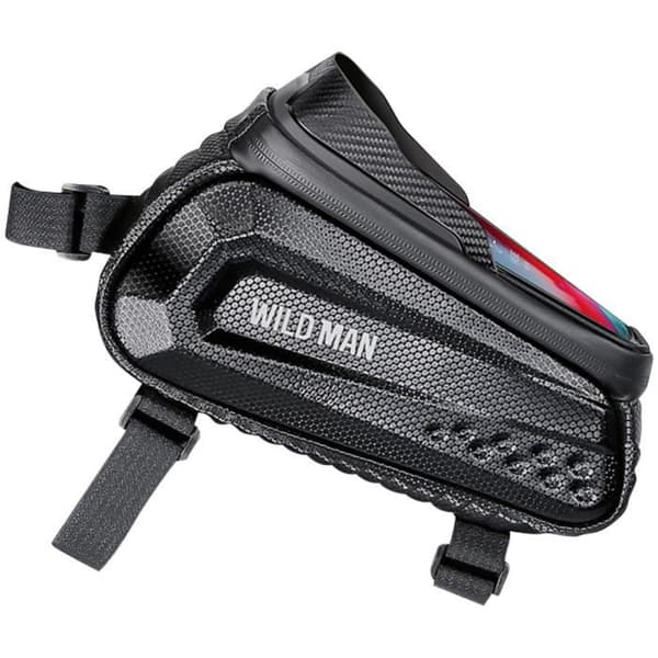 Wildman E10 Vattentät Cykelväska Kapacitet 1L Touch Window Svart