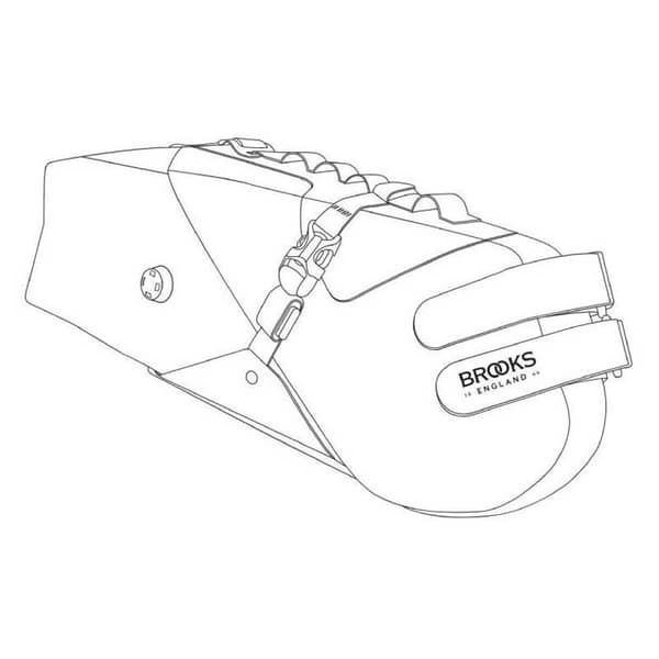 Brooks England Scape Sadelväska 8/10l Svart