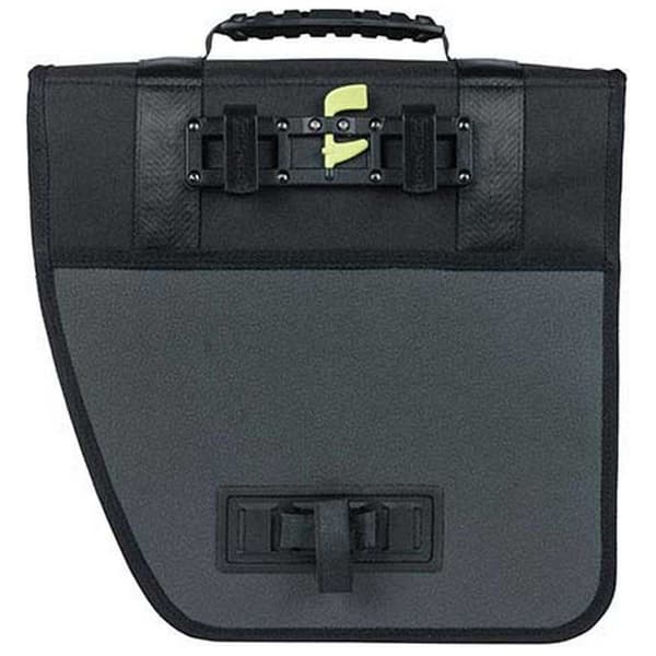 Basil Oikea Laukku Tour Waterproof Hook-on 14l Kanssa Heijastimet Valkoinen,Musta