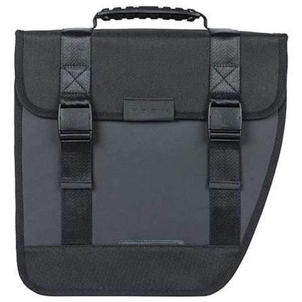 Basil Oikea Laukku Tour Waterproof Hook-on 14l Kanssa Heijastimet Valkoinen,Musta