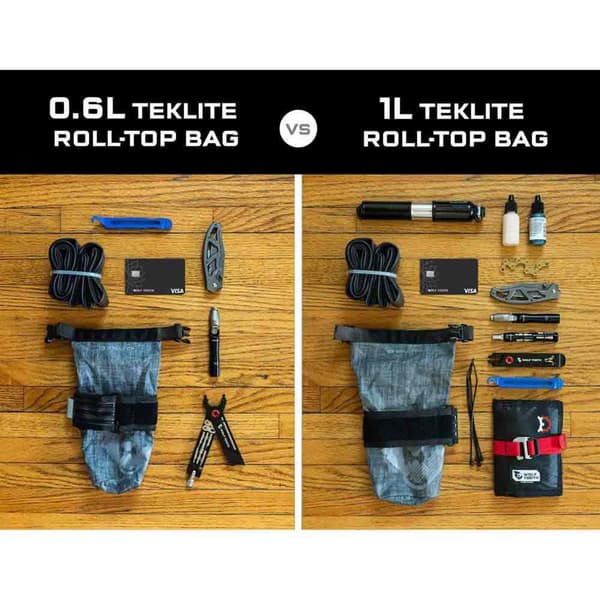 Wolf Tooth Ramväska Wt B-rad Teklite Roll 0.6l Grå