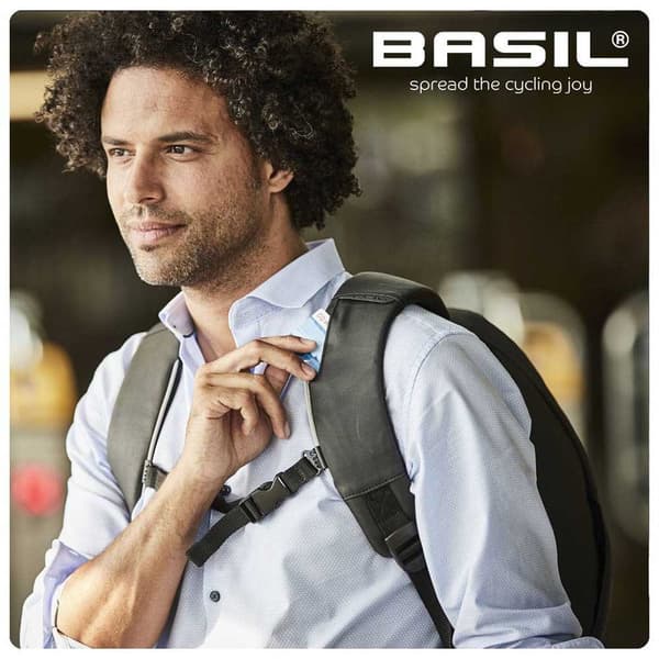 Basil Reppu B-safe Nordlight 18l Harmaa